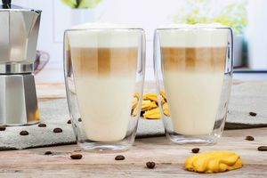 2 doppelwandige Latte Macchiato-Gläser