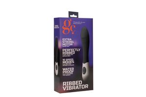 Geribbelde vibrator met 10 vibratiestanden