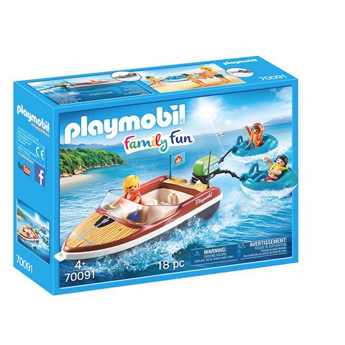 Speelset met boot en banden van PLAYMOBIL?